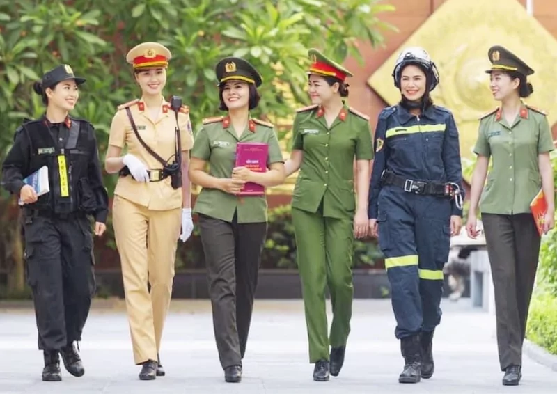 Tổng hợp hình ảnh nữ công an đẹp Cảnh sát Hình ảnh Việt nam