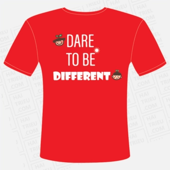 ao dong phuc lop ni k24 dare to be different mat sau