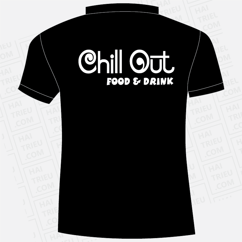 ao nhan vien quan chill out food & drink