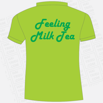 ao thun nhan vien quan feeling milk tea binh duong