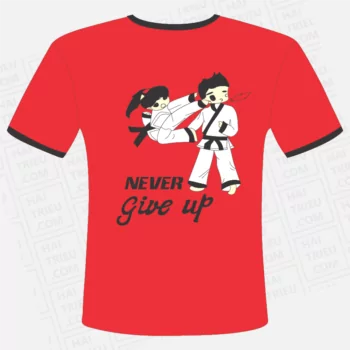 ao thun karate team never give up