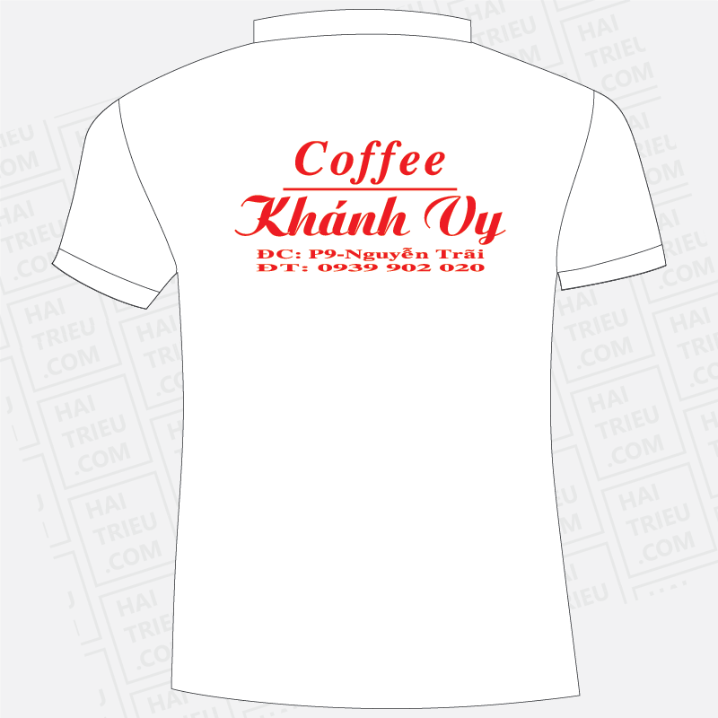 ao thun nhan vien khanh vy coffee