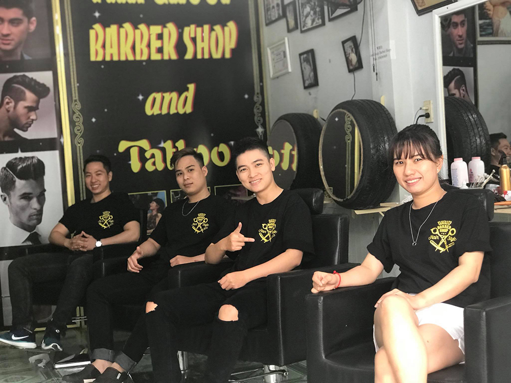 dong phuc nhan vien van group barber shop