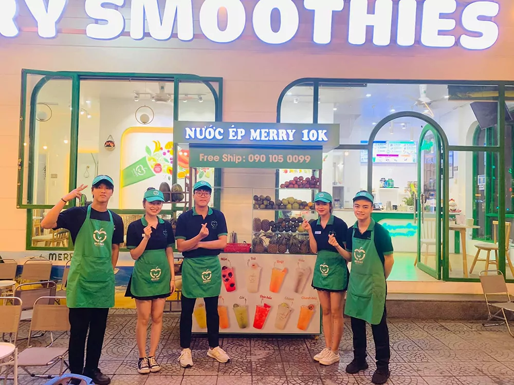 dong phuc merry smoothies