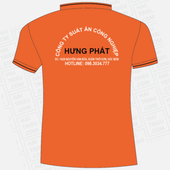 ao thun nhan vien suat an cong nghiep hung phat