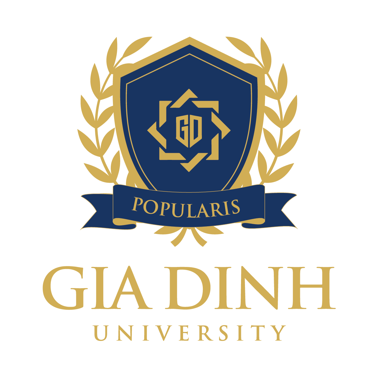 logo dai hoc gia dinh 2025