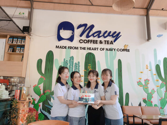 dong phuc navy coffee