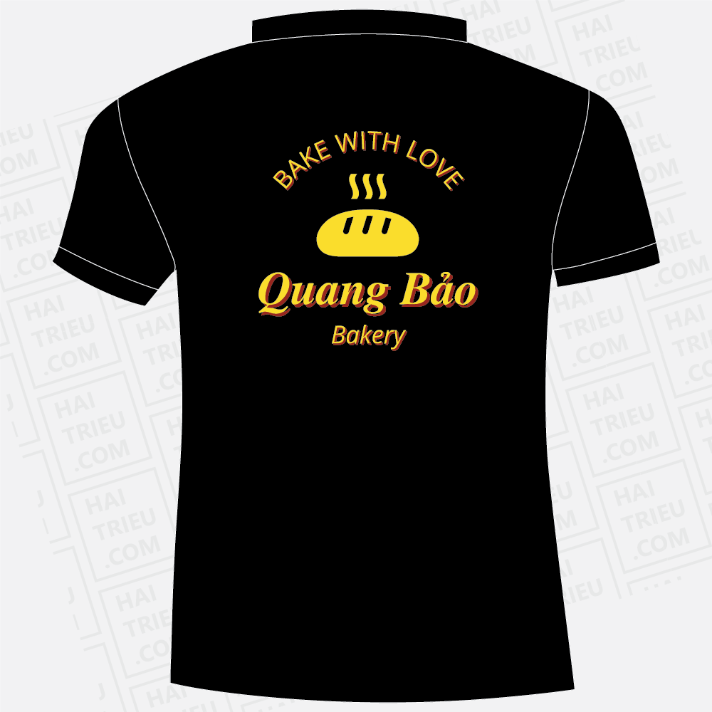 ao thun nhan vien quang bao bakery bake with love