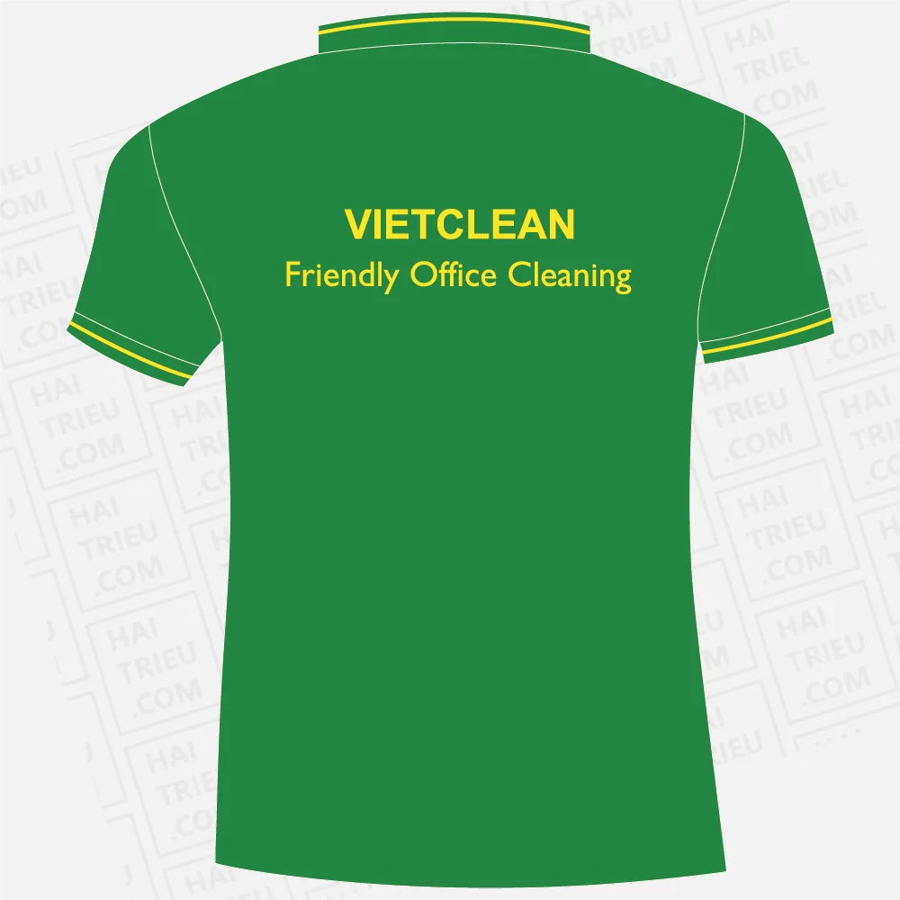 ao thun nhan vien vietclean friendly office cleaning