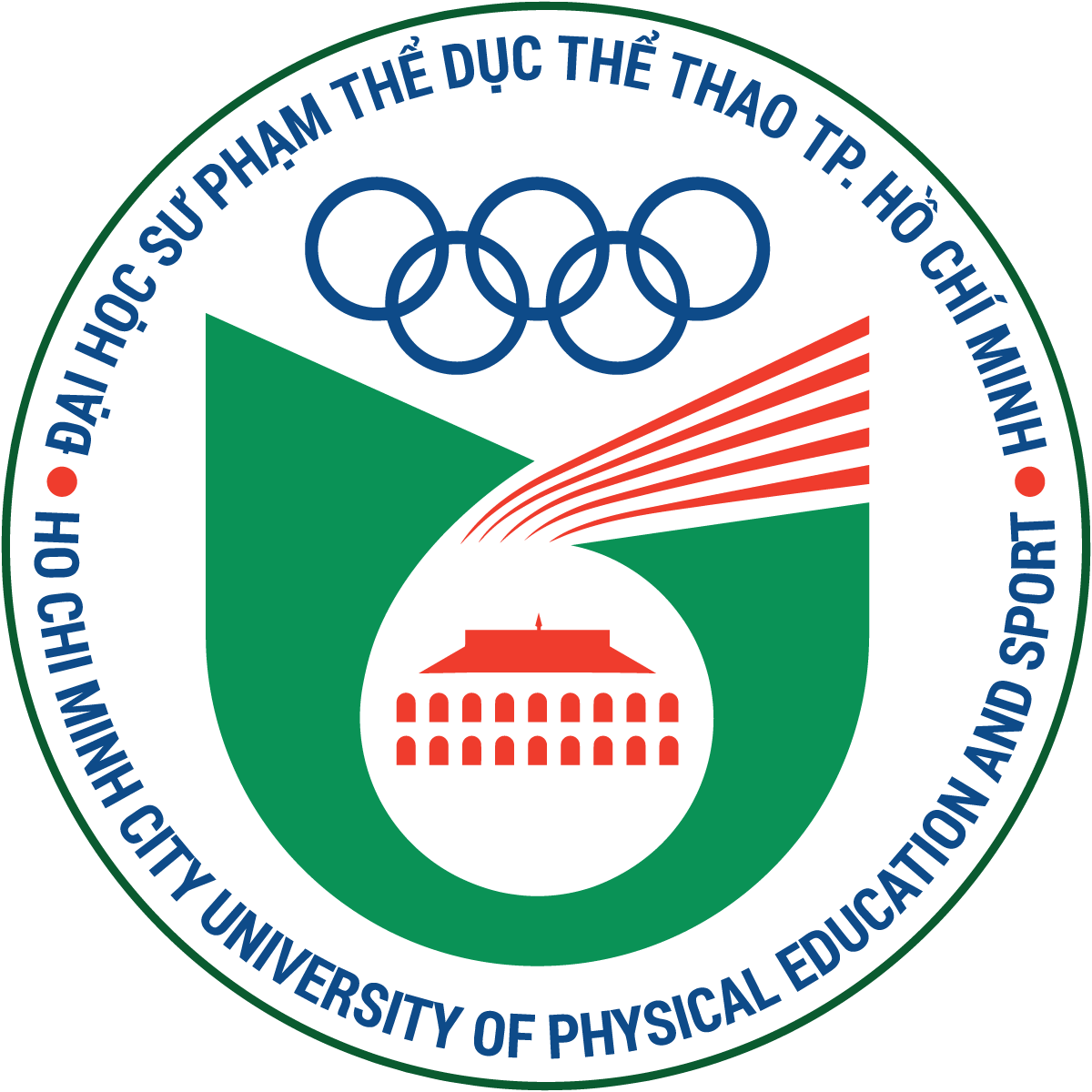 Logo Truong DH Su pham The duc The thao TPHCM
