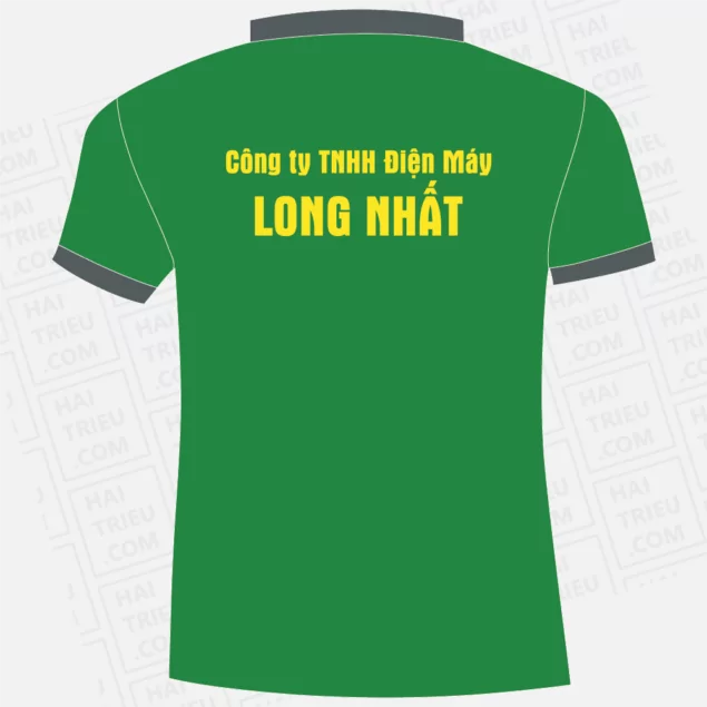 ao thun nhan vien cong ty dien may long nhat