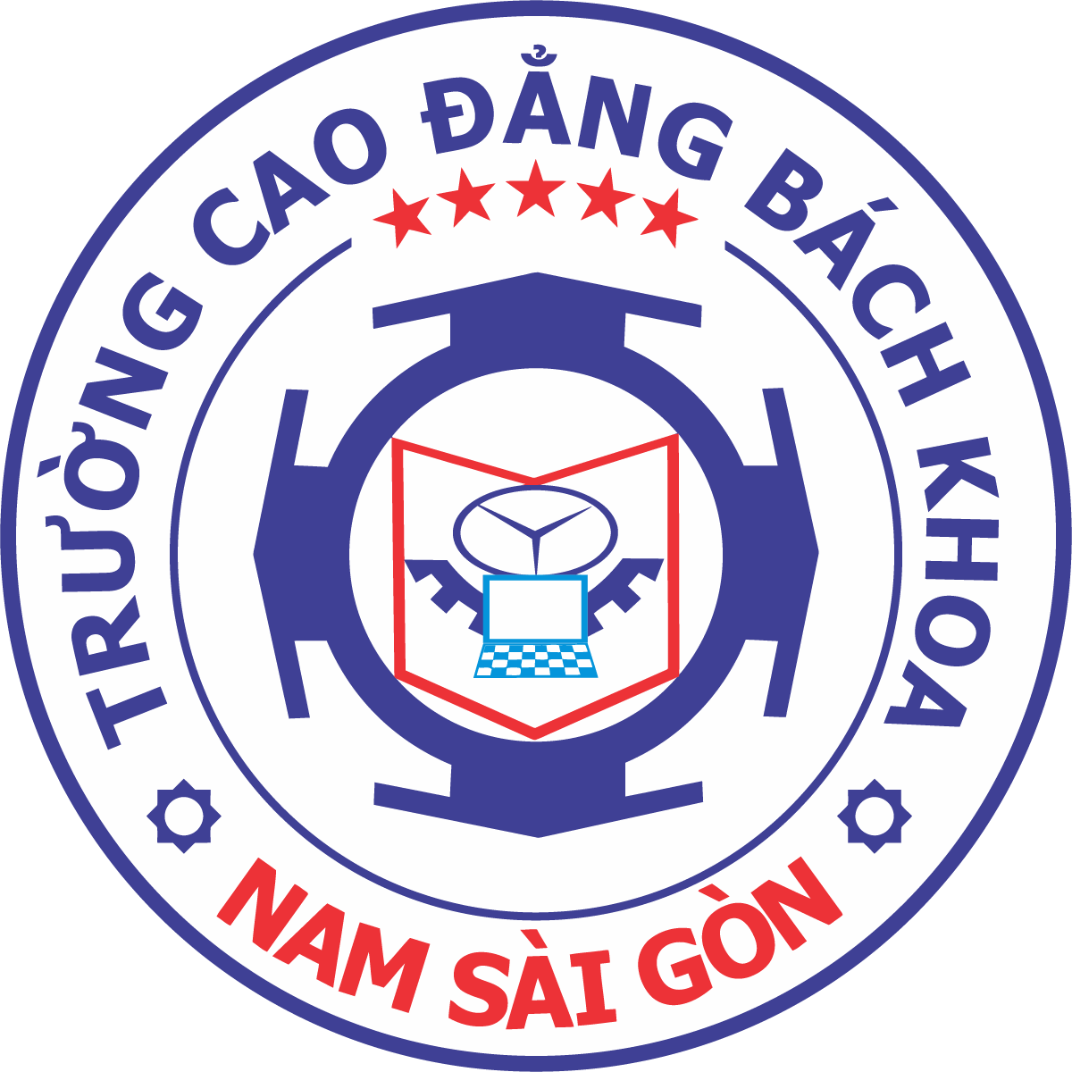 Logo Truong Cao dang Bach khoa Nam Sai Gon