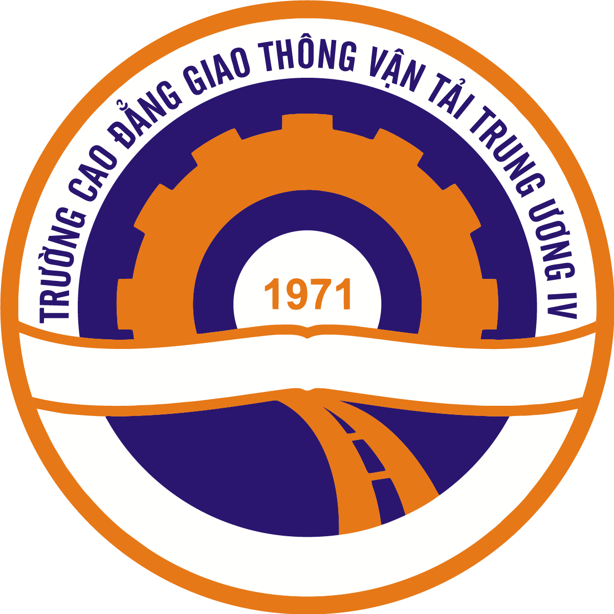 Logo Truong Cao dang Giao thong van tai Trung uong IV