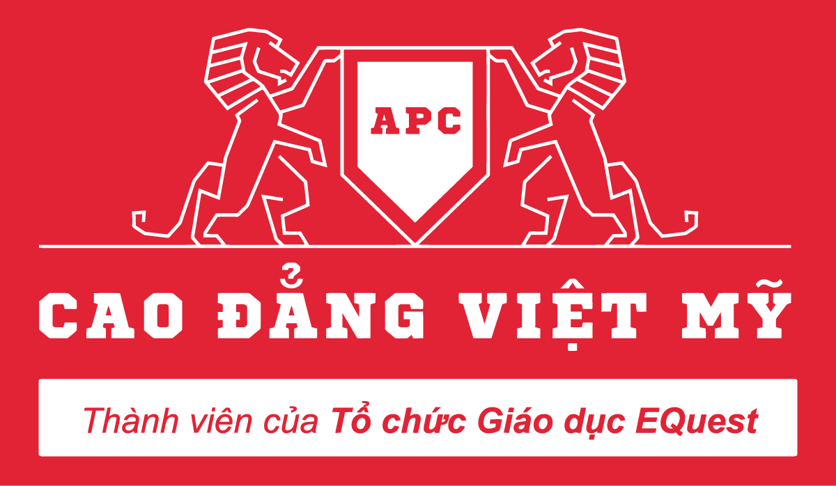 Logo Truong Cao dang Viet My Red