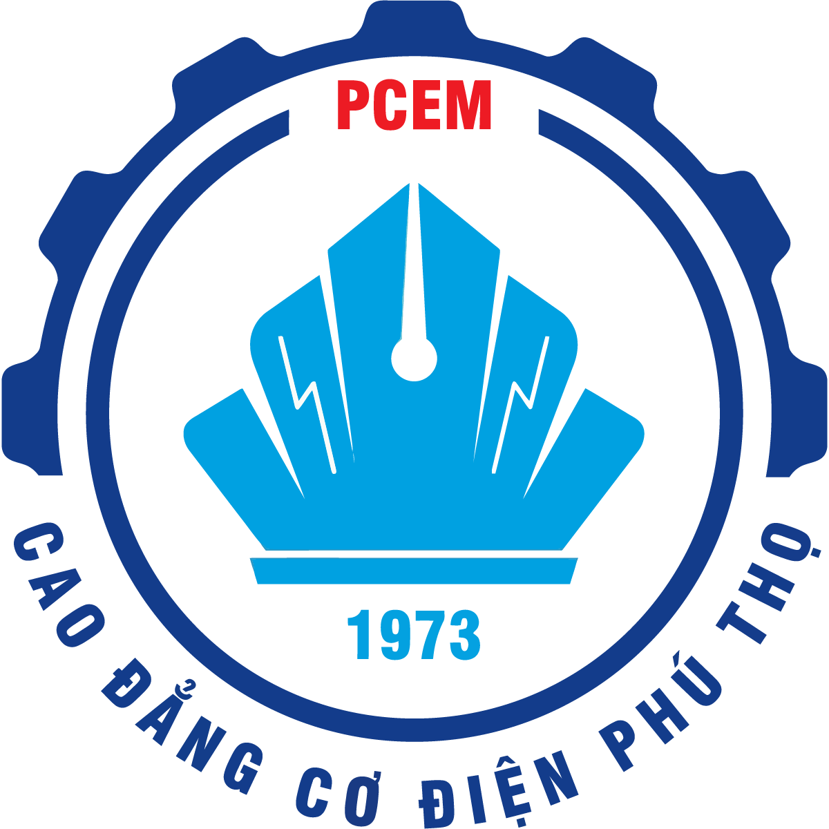 Logo Truong Cao dang Co dien Phu Tho PCEM