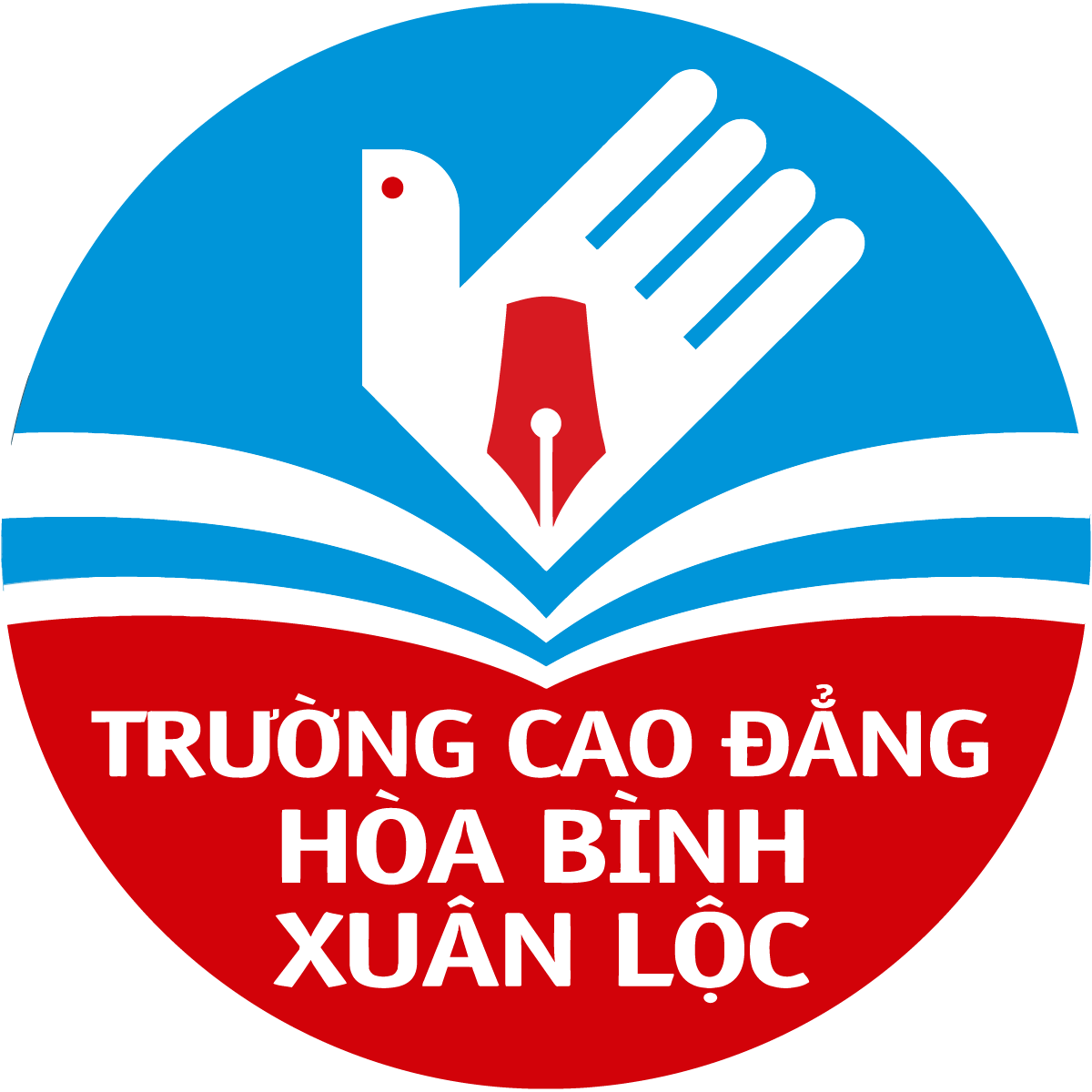 Logo Truong Cao dang Hoa Binh Xuan Loc