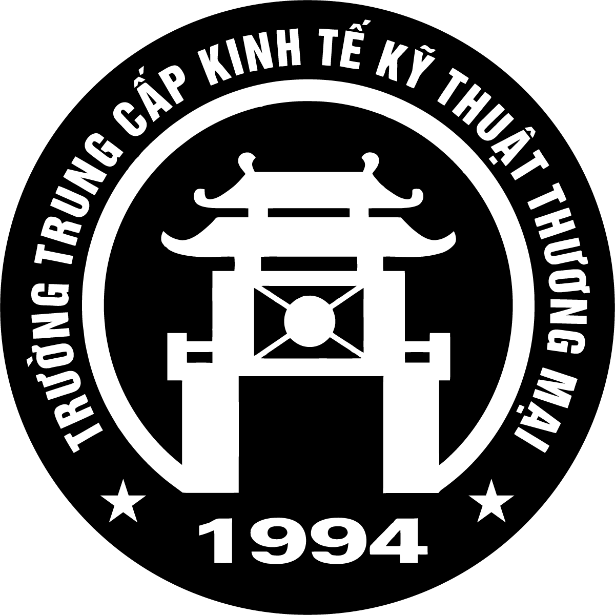 Logo Truong Trung cap Kinh te Ky thuat Thuong mai Am Ban