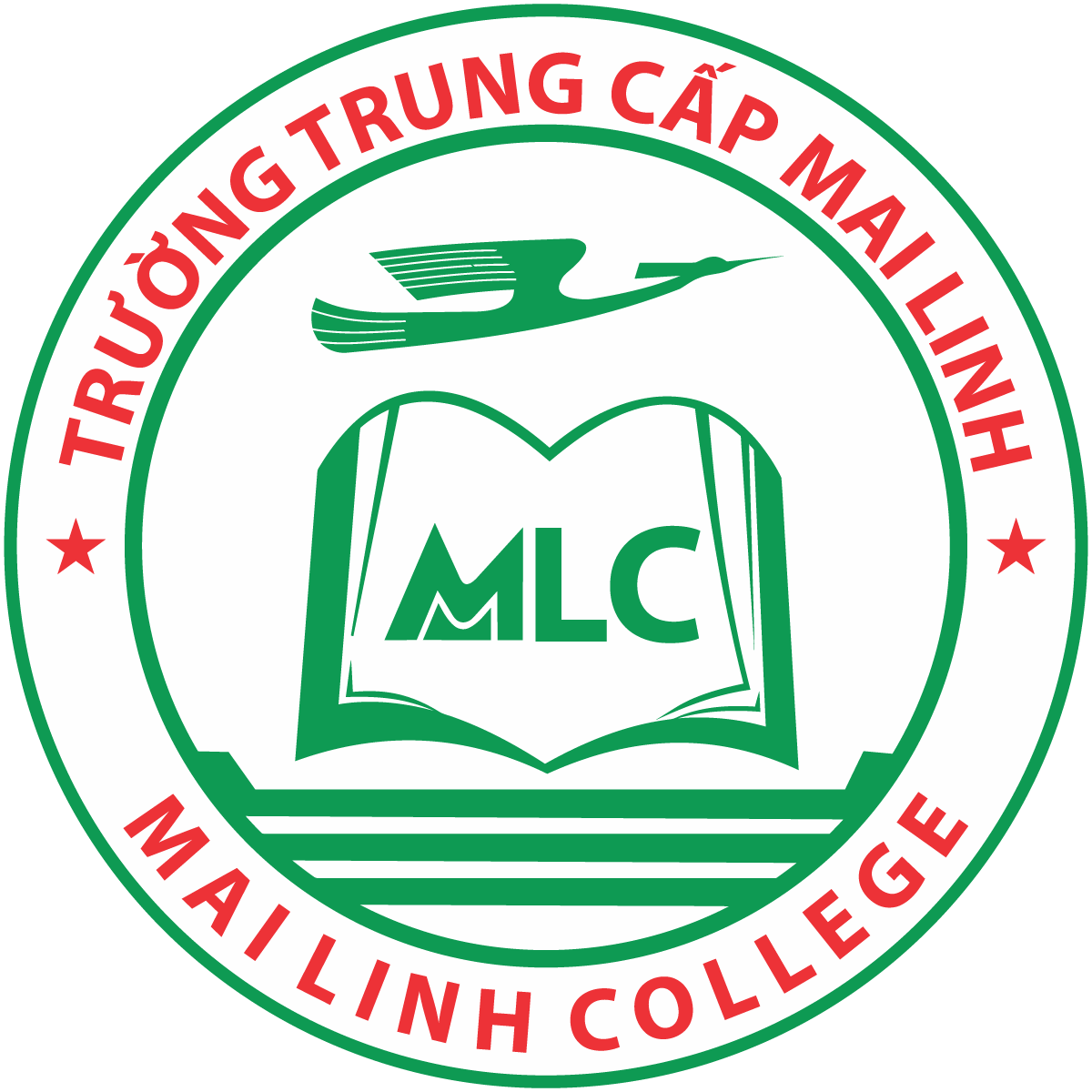 Logo Truong Trung cap Mai Linh