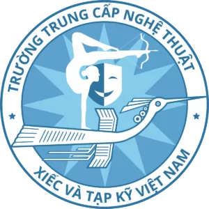 Logo Truong Trung cap Nghe thuat Xiec va Tap ky Viet Nam