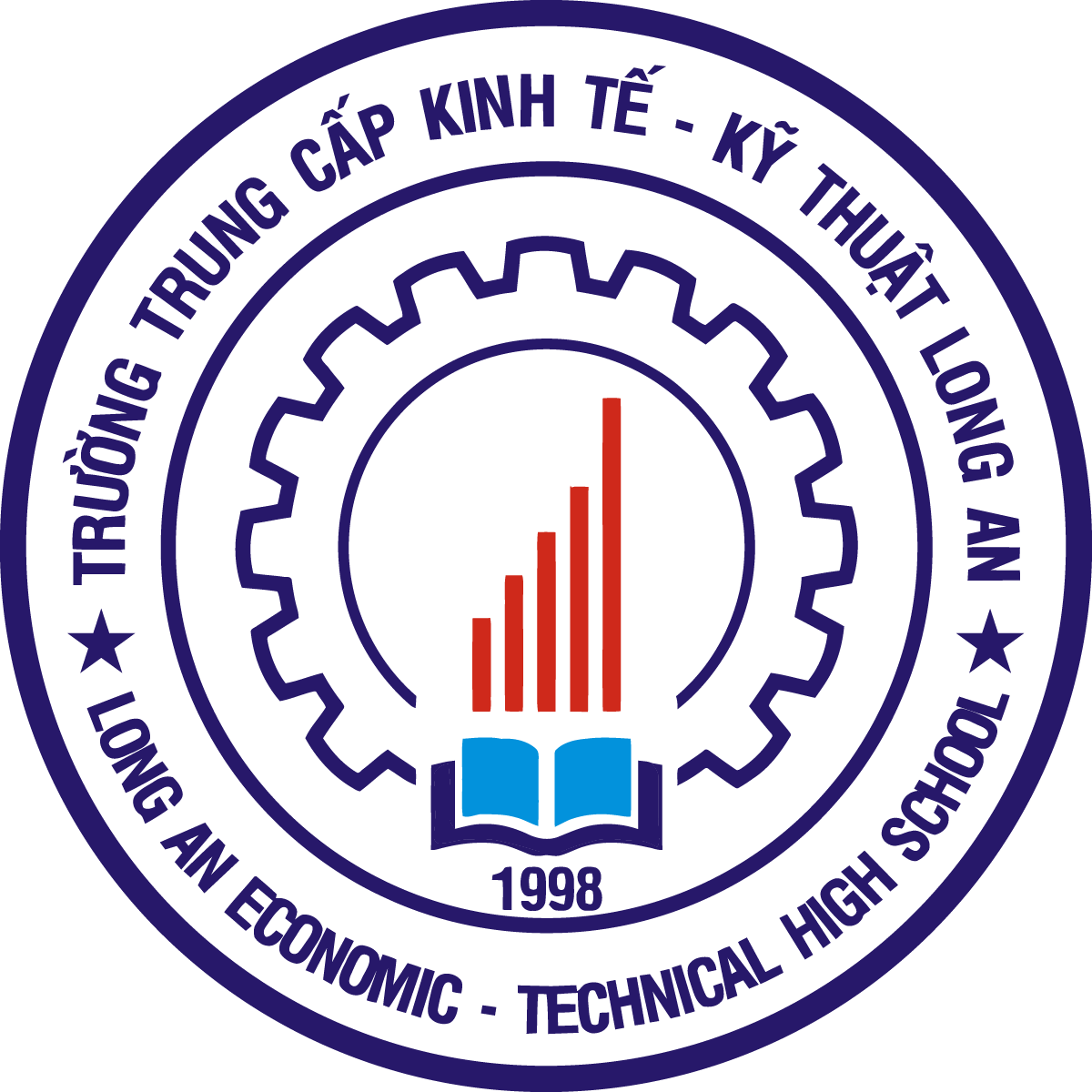 Logo Truong Trung cap Kinh te Ky thuat Long An