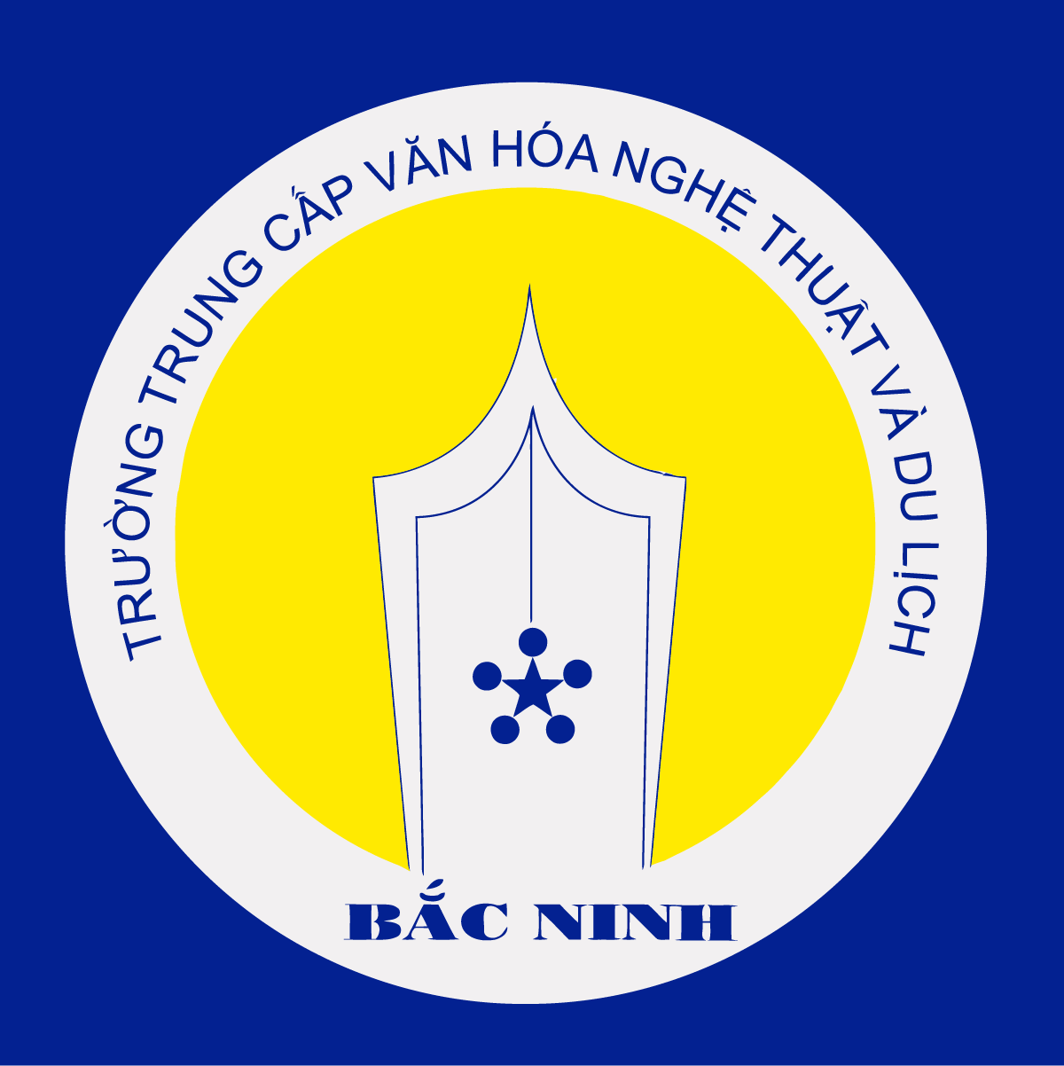 Logo Truong Trung cap Van hoa Nghe thuat va Du lich Bac Ninh