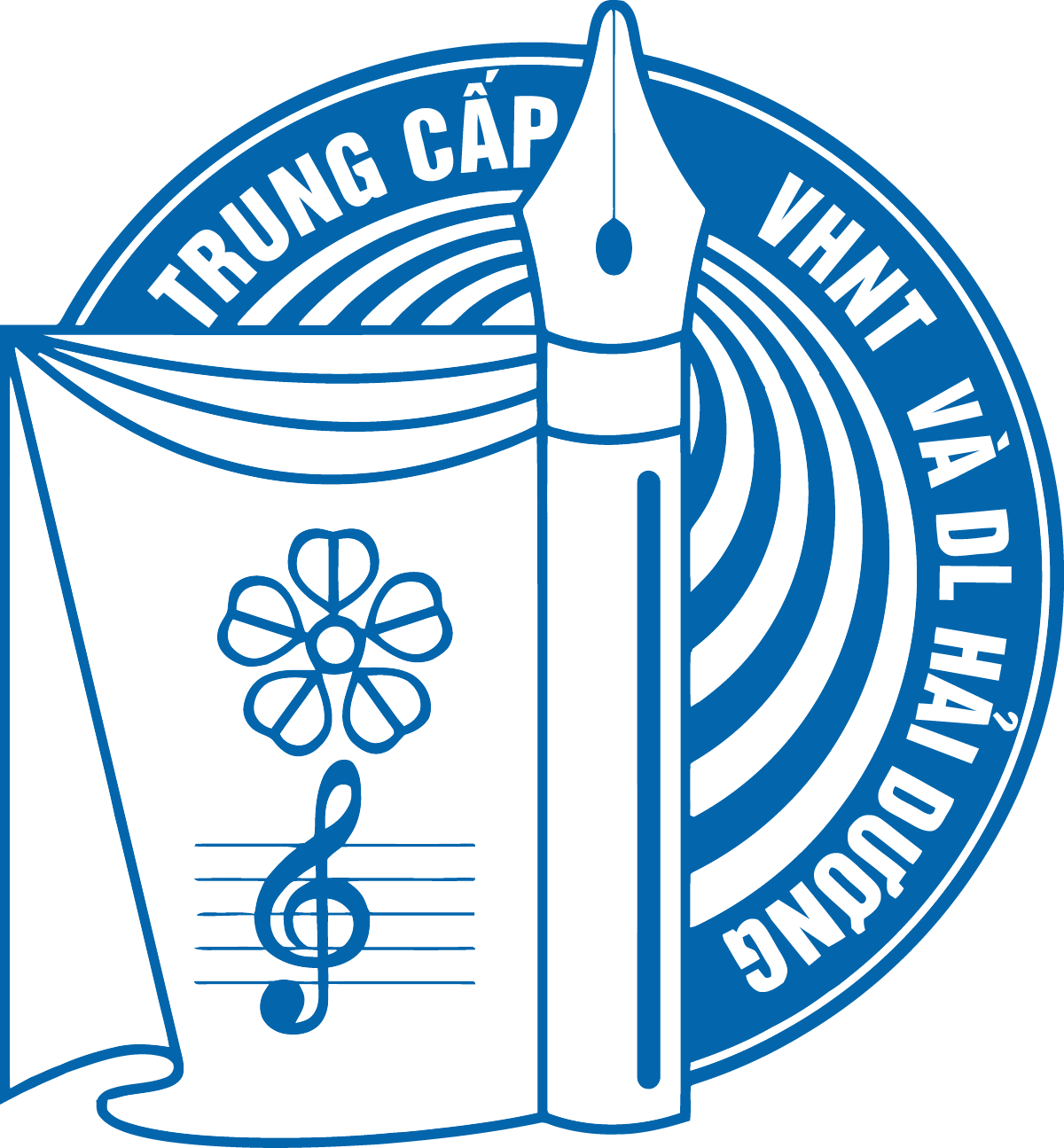 Logo Truong Trung cap Van hoa Nghe thuat va Du lich
