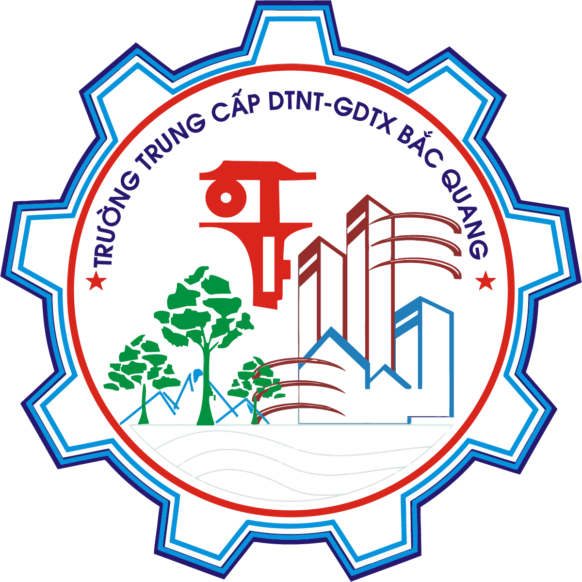 Logo Truong Trung cap nghe Dan toc noi tru Bac Quang