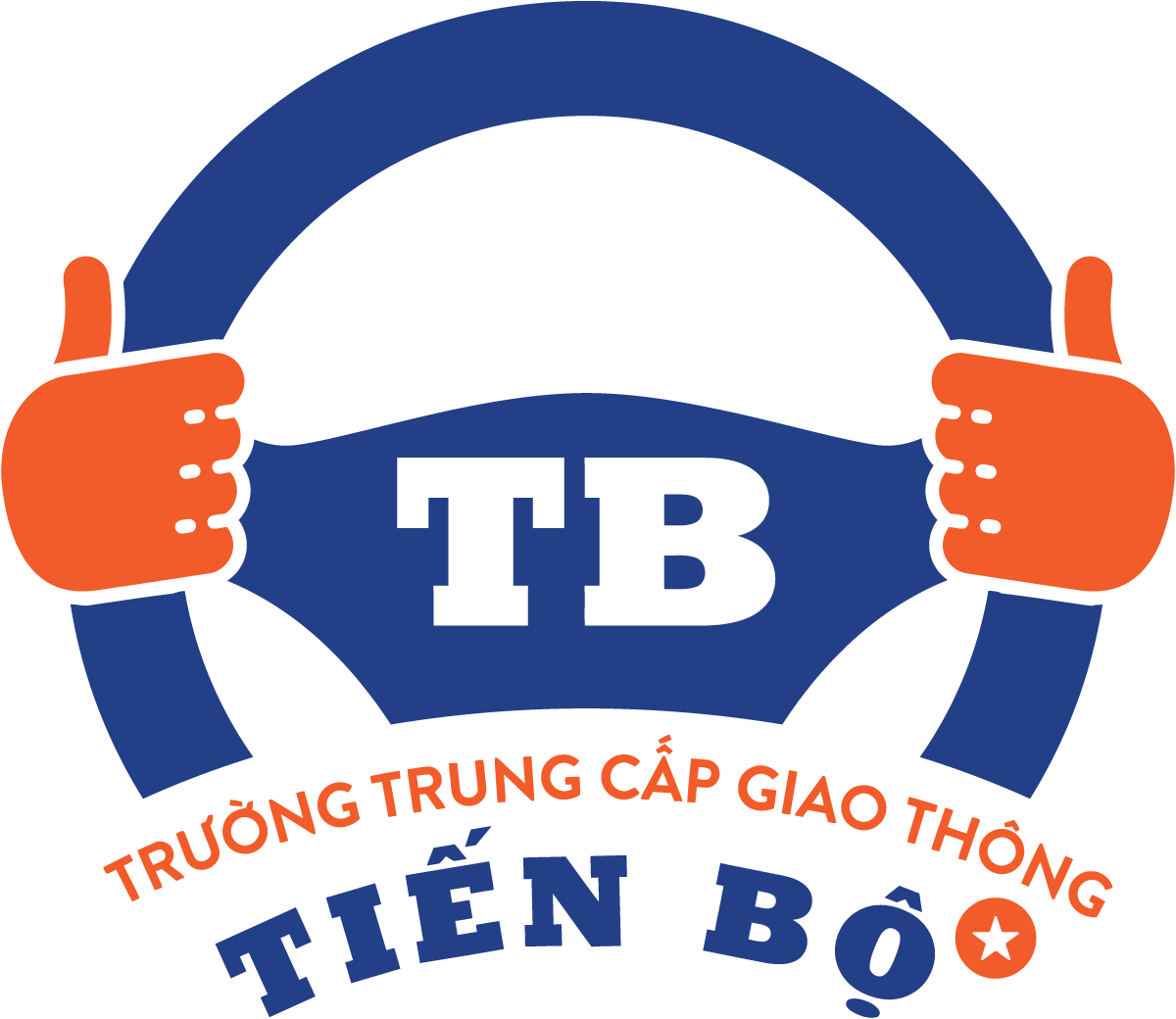 Logo Truong Trung cap nghe Giao thong Tien Bo