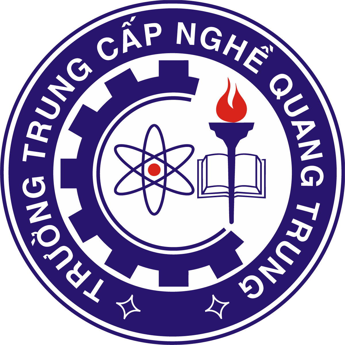 Logo Truong Trung cap nghe Quang Trung