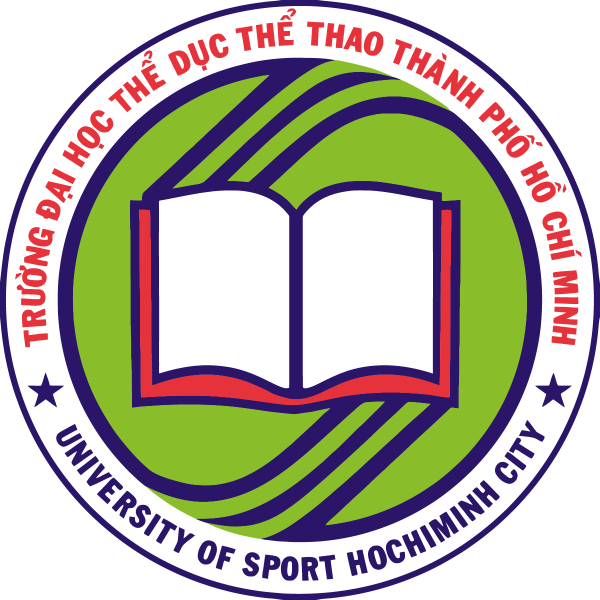 Logo Truong Dai hoc The duc the thao Thanh pho Ho Chi Minh