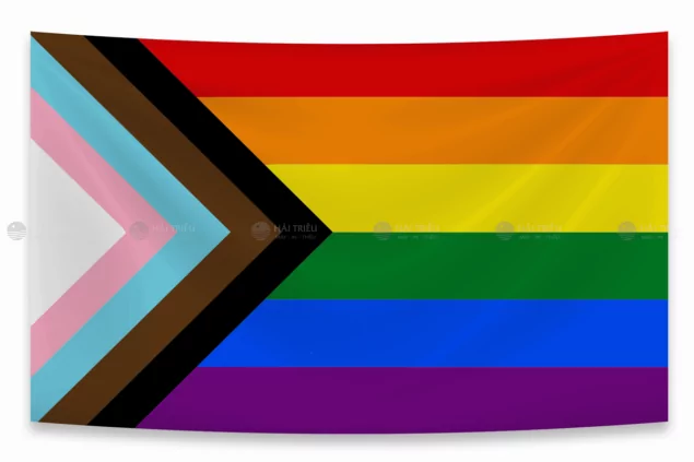 co tu hao tien bo (progress pride flag)