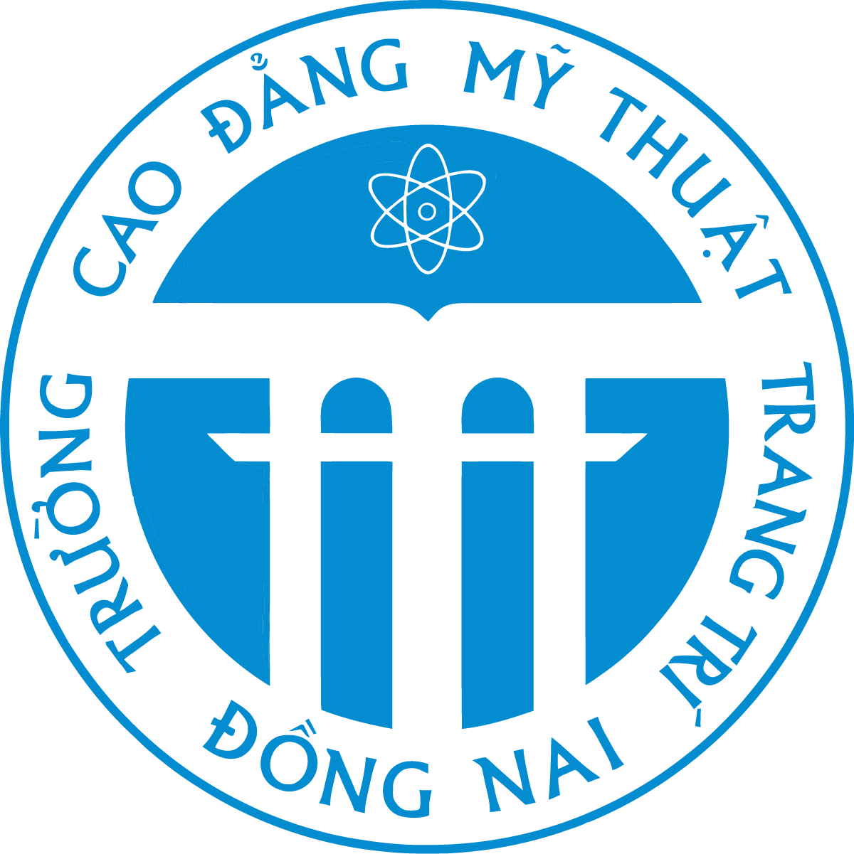 Logo Truong Cao dang My thuat Trang tri Dong Nai
