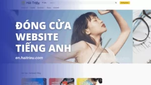 dong cua website tieng anh cua hai trieu
